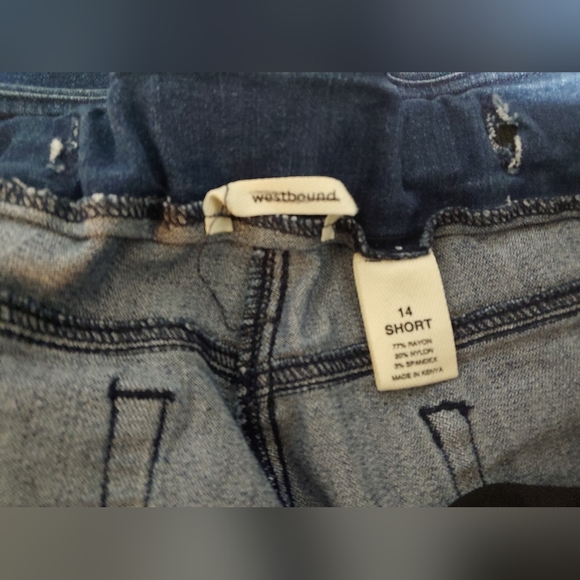 Pull Up Jeans. Westbound Sz.14 Short. Elastic cut. - Picture 2 of 4